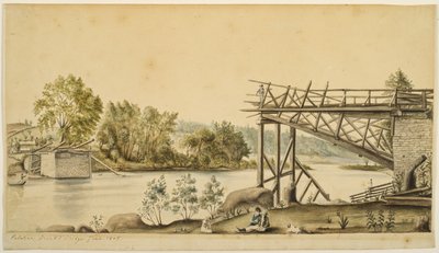 Pont incomplet, Palatine, New York, 1808 - Anne Marguerite Hyde de Neuville