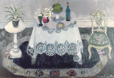 Intérieur gris et blanc - Anne Redpath