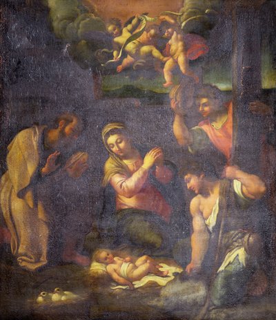 Adoration des bergers - Annibale (follower of) Carracci