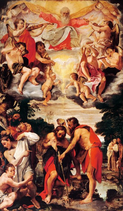 Baptême du Christ (détail) - Annibale Carracci