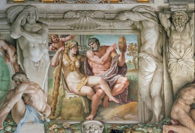Héraclès et Iole (Fresque) - Annibale Carracci