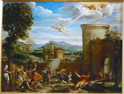 La lapidation de Saint Etienne ... - Annibale Carracci