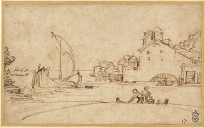 Paysage avec figures près d