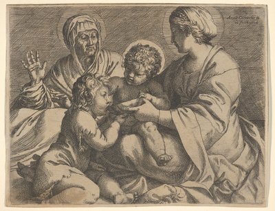 Madone et Enfant avec les saints Élisabeth et Jean-Baptiste - Annibale Carracci