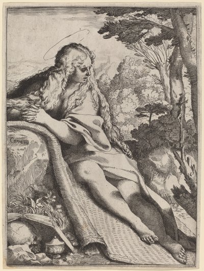 Marie Madeleine dans le désert - Annibale Carracci