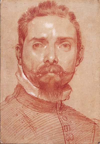 Portrait du joueur de luth Giulio Mascheroni par Annibale Carracci (Carrache) (1560-1609) vers 1594 - Annibale Carracci