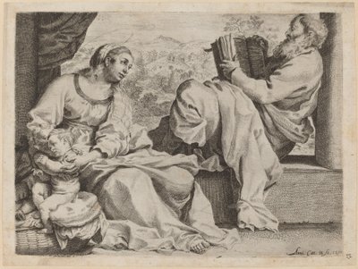 La Sainte Famille avec Saint Jean-Baptiste - Annibale Carracci
