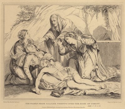 Les femmes de Galilée pleurant sur le corps du Christ, Luc - Annibale Carracci