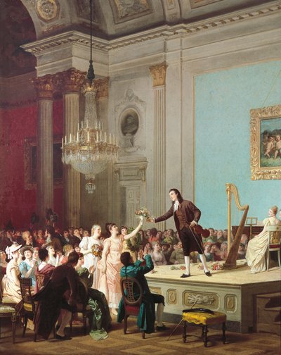 Le premier triomphe de Paganini, vers 1890 - Annibale Gatti