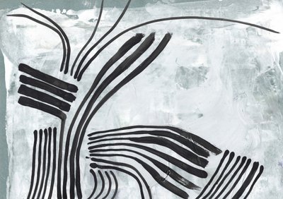 Lignes noires dynamiques - Annick