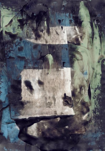 Superpositions bleu-vert modernes - Annick