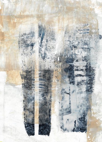 Abstrait vertical aux tons discrets - Annick