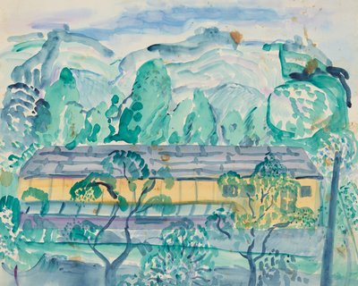 Maison dans la verdure - Anny Dollschein