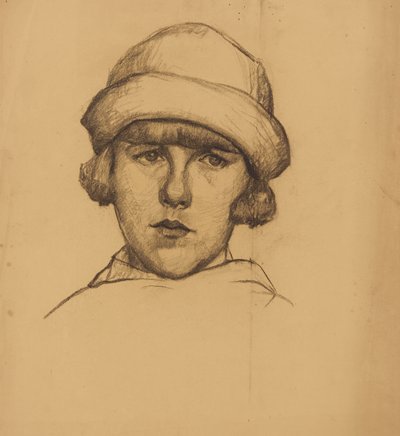 Portrait de jeune fille - Anny Dollschein
