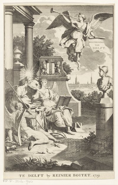 Allégorie de Delft (Description de Delft) - Anonymous