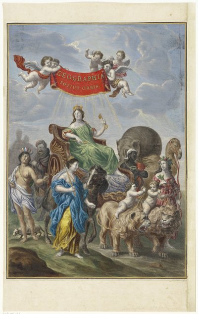 Représentation allégorique des quatre continents - Anonymous