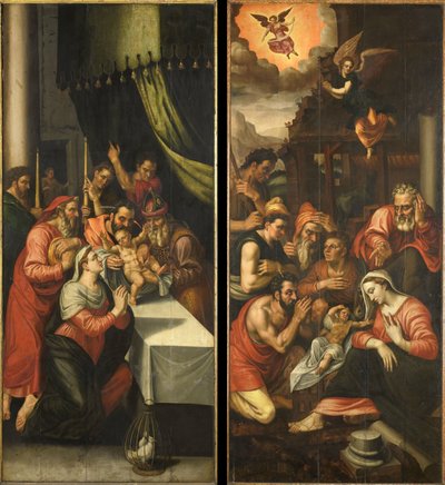 Aile de retable avec la circoncision. À l