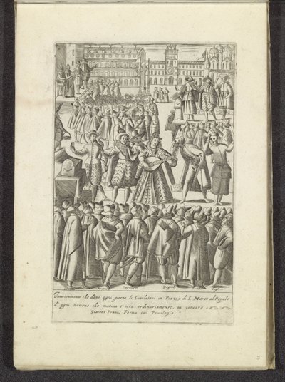 Divertissement sur la place Saint-Marc à Venise - Anonymous