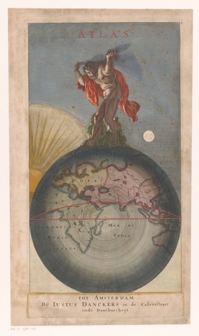 Atlas sur globe - Anonymous