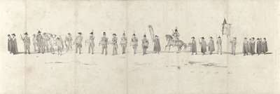 Funérailles du feu roi Guillaume II à Delft le 4 avril 1849 (feuille 3) - Anonymous