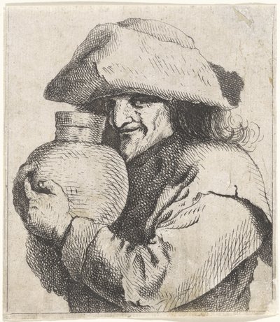 Paysanne avec une cruche dans les mains - Anonymous