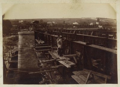 Pont en construction en France - Anonymous