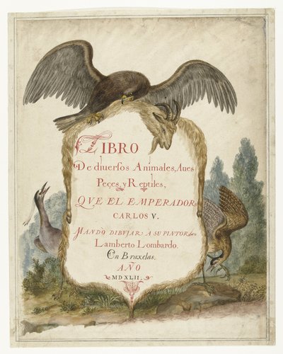 Cartouche tenu par un aigle de pierre, héron et butor 
Lombard album (titre de la série) - Anonymous