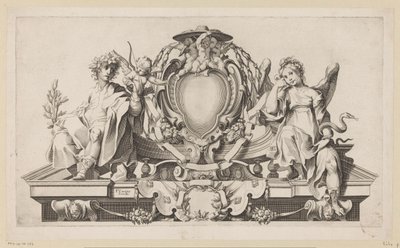 Cartouche pour le blason d