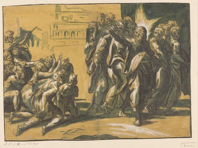 Le Christ guérit les lépreux - Anonymous