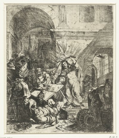 Christ chasse les changeurs du temple - Anonymous