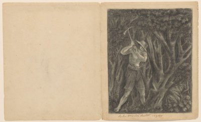 Coolies commençant à abattre une forêt à Ngoro, vers 1820-1850 - Anonymous