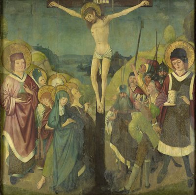 Crucifixion avec les saints Côme et Damien - Anonymous