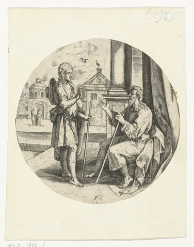 Les adieux de Tobit à son fils Tobias - Anonymous