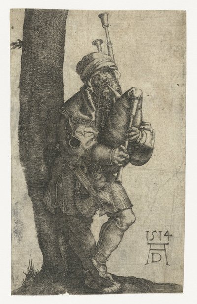 Le joueur de cornemuse - Anonymous