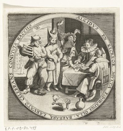 Le mois de février, Mardi Gras, vers 1600 - Anonymous