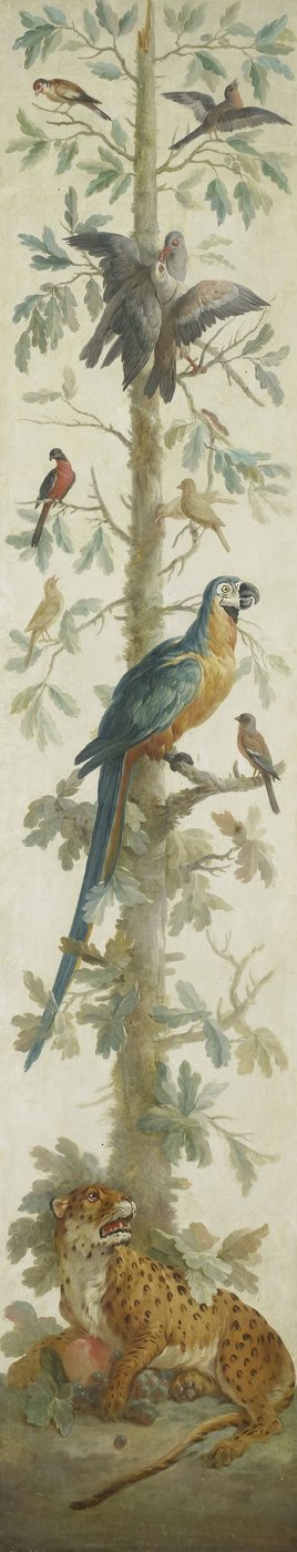 Représentation décorative avec plantes et animaux - Anonymous
