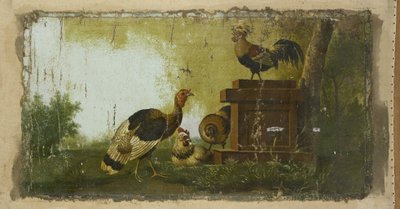 Pièce décorative avec volaille - Anonymous