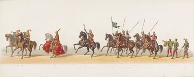 Défilé de Delft de 1873 (troisième planche) (série Défilé costumé tenu par les membres du Corps étudiant de Delft le 8 juillet 1873, représentant : l