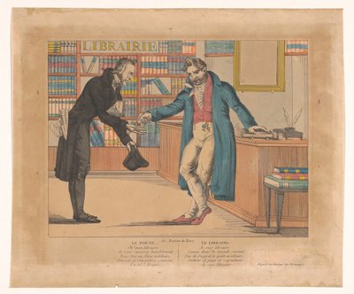 Poète chez un libraire - Anonymous