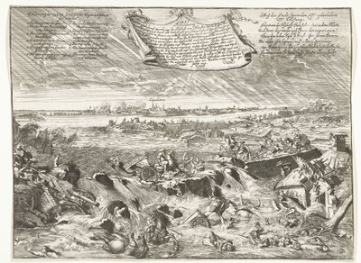 Rupture de la digue à Coevorden, 1673 (Abbildung wie und was gestalt die, auf verordnung des Bischofs von Münster ...) - Anonymous