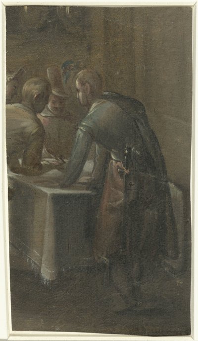 Trois hommes à une table - Anonymous