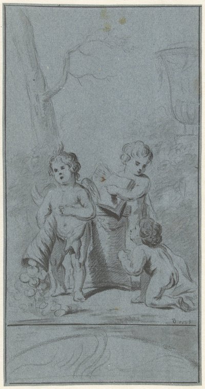 Trois putti près d