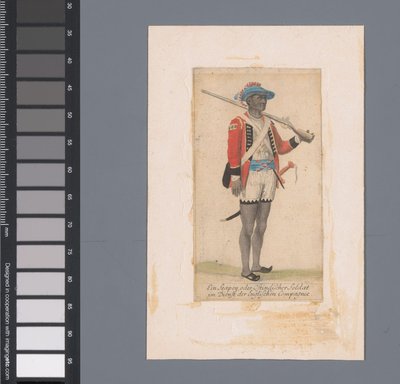Un soldat noir au service de la Compagnie britannique des Indes orientales - Anonymous