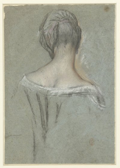 Dame élégante, de dos - Anonymous