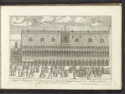 Façade du Palais des Doges à Venise - Anonymous