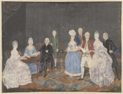 Groupe familial de neuf personnes - Anonymous