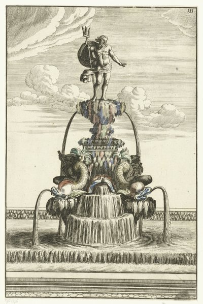 Fontaine avec statue de Neptune - Anonymous