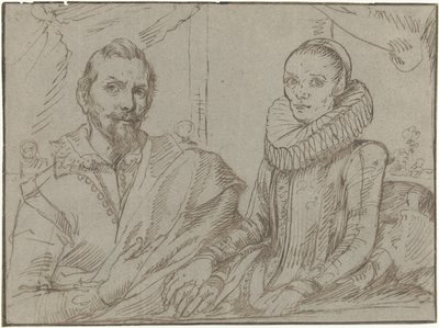 Frans Snijders et sa femme Margaretha de Vos - Anonymous