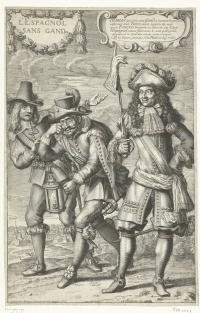 Caricature française sur la perte de Gand, 1678 (L