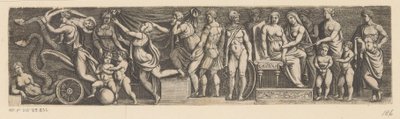 Frise avec hommes, femmes et enfants - Anonymous